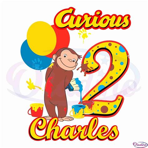 Personalized Curious George Birthday SVG TShirt MakingIdeas