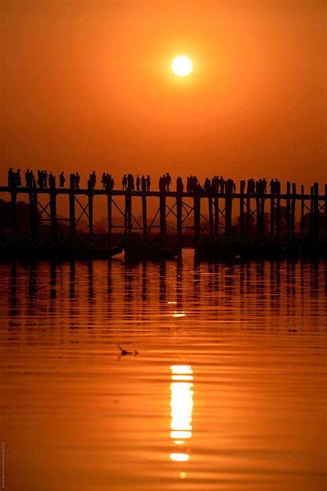 "Sunset At Ubein Bridge" by Stocksy Contributor "Bisual Studio" - Stocksy