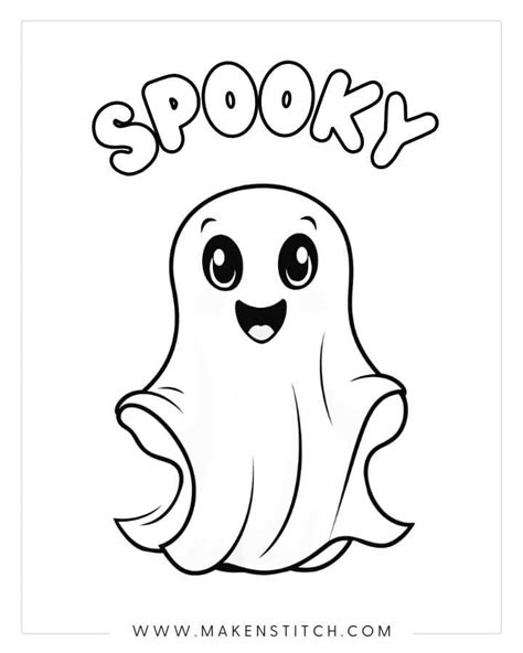 Easy Printable Halloween Coloring Pages