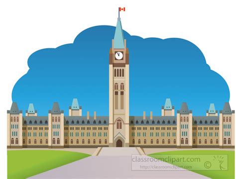 Canada Clipart- Ottawa-Parliament-Building-Canada-01-clipart - Classroom Clipart