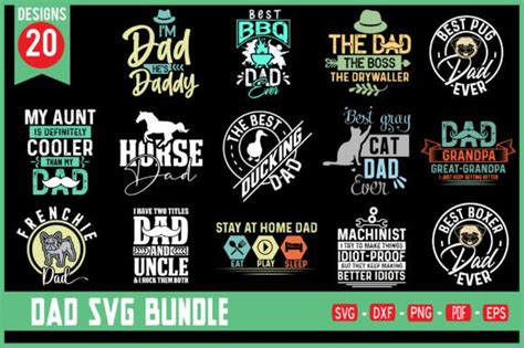 Dad Svg Bundle, Logo svg ,Cricut, layered by color, Vector, - Inspire Uplift