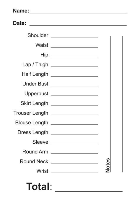 Tailor’s Measurement Book A5, A6 sizes set of 4 booklets – CNE Graphics Studio