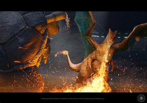 ArtStation - Charizard vs Blastoise