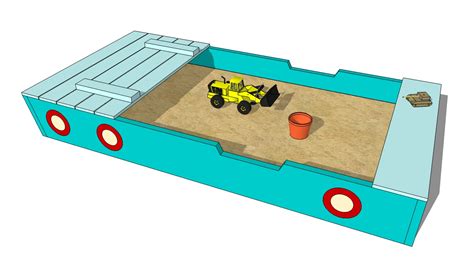 Wooden Sandbox Plans | MyOutdoorPlans