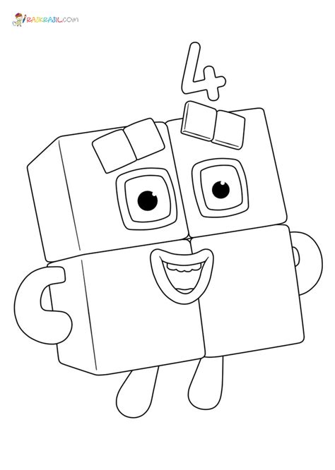 Numberblocks Coloring Pages Easy In 2021 Coloring Pages Coloring ...