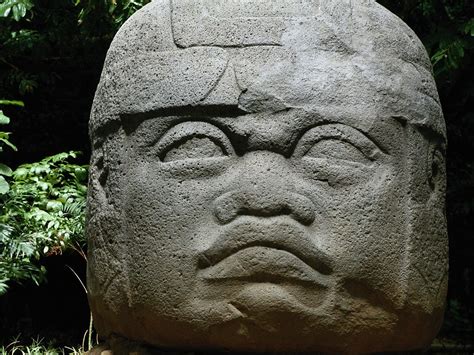 6-These giant head sculptures were created by the ancient Olmec civilization. The Olmecs where ...