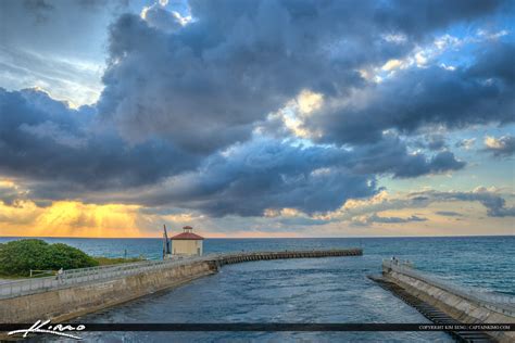 Sunrise Jetty Boynton Beach Florida Ocean Inlet Park