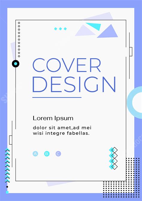 Poster White And Blue Business Report Cover Word Template And Google ...