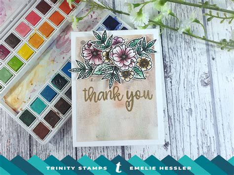 Simple background with watercolor – Trinity Stamps