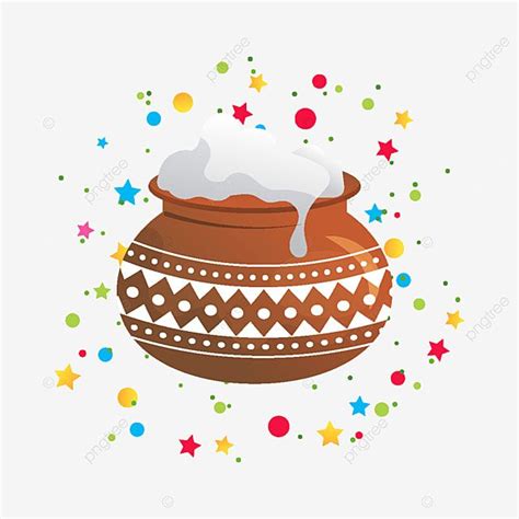 Pongal Pot Vector Hd Images, Pot Happy Pongal Illustration, Pot Clipart ...