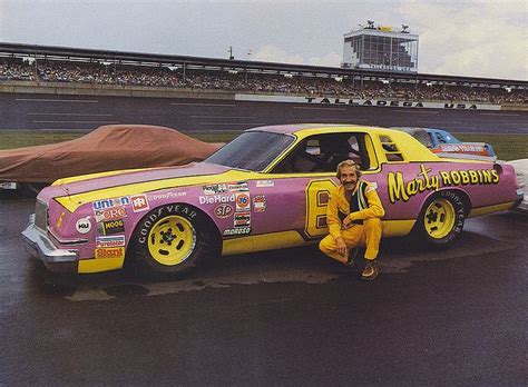 Marty Robbins and his race car | Nascar race cars, Nascar cars, Nascar photos