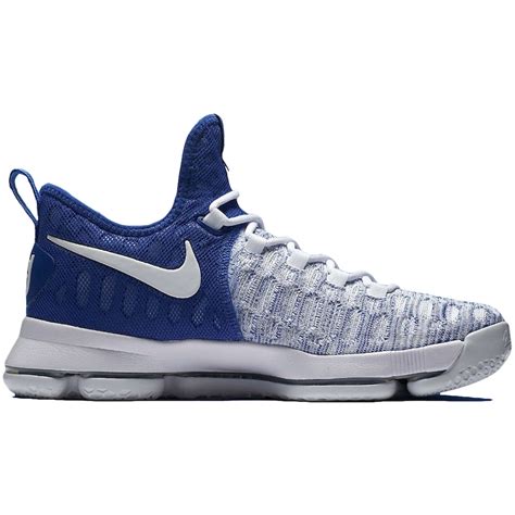 Youth Nike Royal/White KD 9 Basketball Shoes