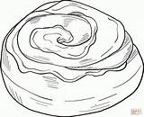 Cinnamon Rolls Coloring Page Free Printable  Home sketch template