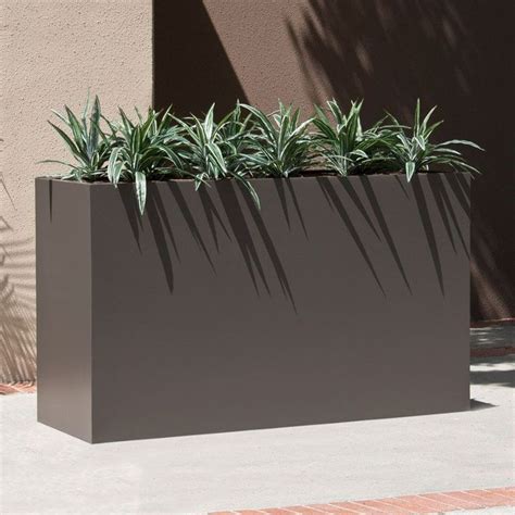 Modern Rectangle Planters | Rectangle planters, Outdoor planters, Commercial planters