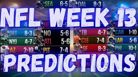 "NFL Week 13 Predictions: Mastering the Game-Day Picks!" - YouTube