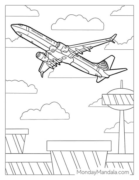 Free Airport Coloring Pages For Kids