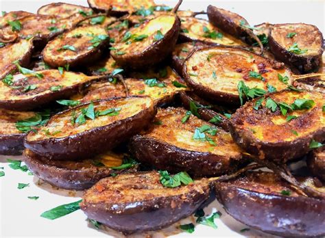 Roasted Baby Eggplants | Baby eggplant, Baby eggplant recipes, Fairytale eggplant recipe