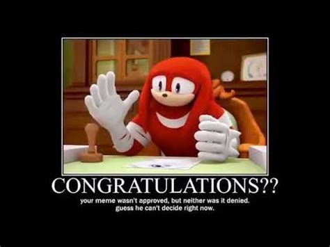 CONGRATULATIONS?? (Meme Approved Knuckles Meme) | Meme Approved by ...