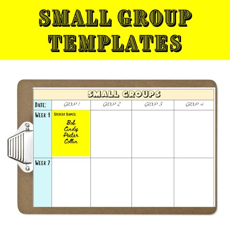 Small Group Lesson Plan Templates | Lesson plan templates, Small groups, Group lesson