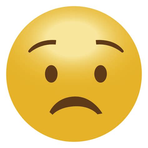 Worry sad emoji emoticon - Transparent PNG & SVG vector file