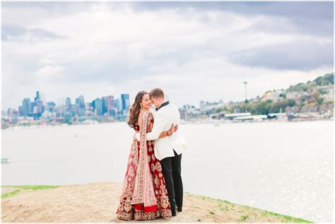 Cloudy Scenic Gas Works Park Wedding | Brian & Ruchi