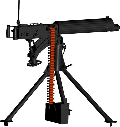 Vickers machine gun by psycosid09 on DeviantArt