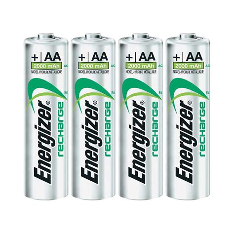 4 x Energizer AA Rechargeable Batteries 2000 mAh NiMh AA LR6 MN1500 Size | eBay