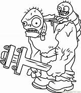 Plants Vs Zombies Coloring Pages All sketch template