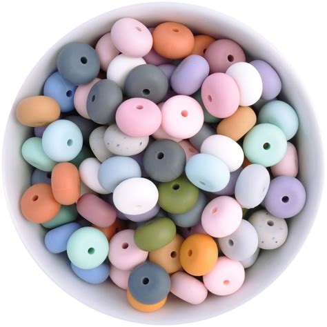 14mm Mini Abacus Silicone Beads Australia