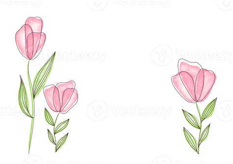 horizontal Background mockup. soft delicate flowers in pastel summer ...