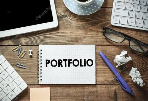 Portfolio written on notebook - Stock Photo , #AFFILIATE, #written, #Portfolio, #notebook, # ...