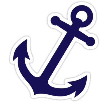 Navy Blue Anchor Sticker by Fuchs-und-Spatz | Nautical baby shower, Nautical themed party, Blue ...