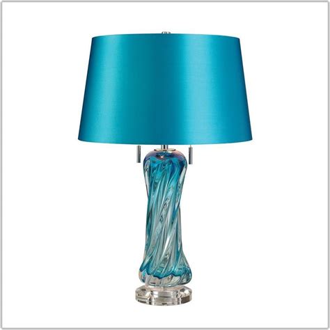 Blue Blown Glass Table Lamp - Lamps : Home Decorating Ideas #aGqyNEX8ng