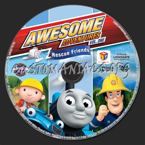 Awesome Adventures Volume 1 Rescue Friends dvd label - DVD Covers ...