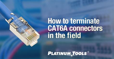 How to terminate CAT6A connectors in the field - Platinum Tools®