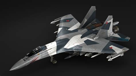 Sukhoi su-35 modeled 3D model - TurboSquid 1331298