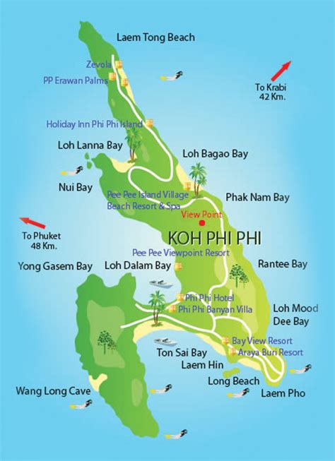 Map Of Thailand Phi Phi - Maps of the World