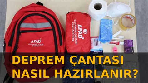 Deprem çantası nasıl hazırlanır (AFAD)? Deprem çantasında ne olmalı? Deprem çantası, Deprem ...