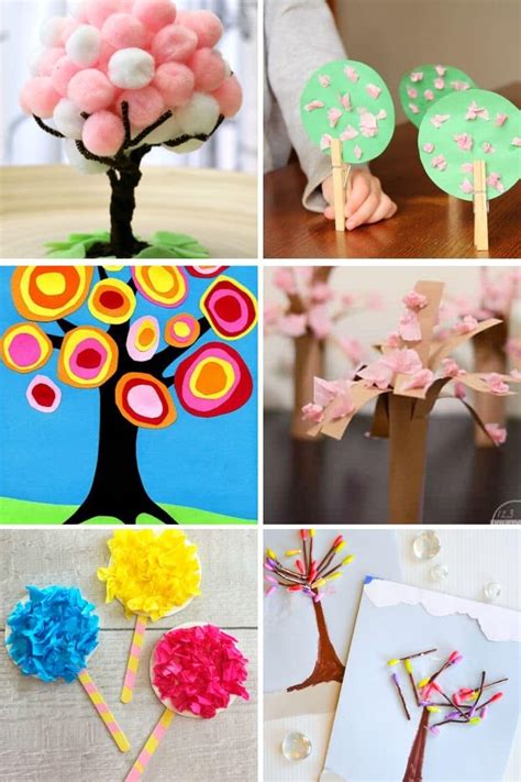 Tree Nature Craft For Kids With Free Printable Spring Crafts For Kids - Vrogue