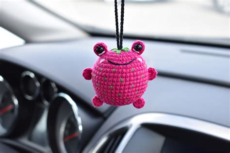 Cute Frog Car Decor Car Accessories for Women Rear View | Etsy