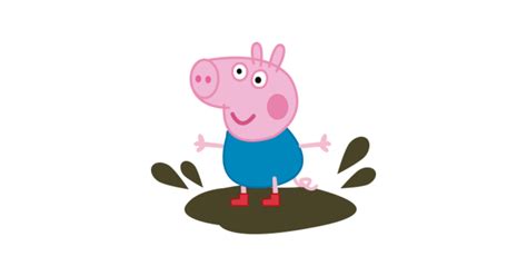 George pig muddy puddles - George Pig - Posters and Art Prints | TeePublic