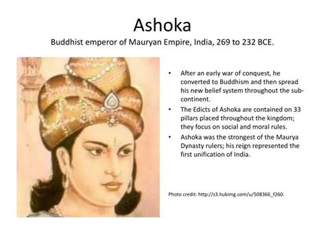 PPT - Ashoka Buddhist emperor of Mauryan Empire, India, 269 to 232 BCE. PowerPoint Presentation ...