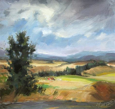 Mary Maxam - paintings: Palouse Hills Landscape - oil painting