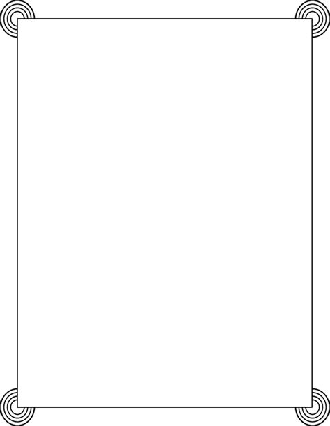 White Border PNG Transparent Images