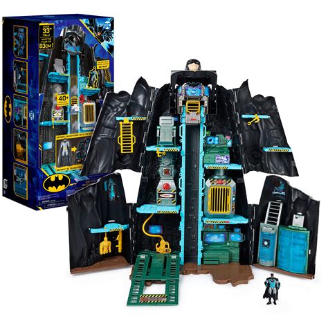 **USED/SEE NOTES** DC Comics Batman, Bat-Tech Batcave, Giant Transforming Playset with Exclusive ...