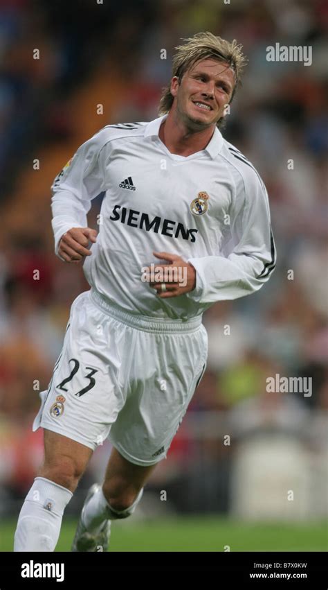 David Beckham, with Real Madrid Football Club Stock Photo - Alamy