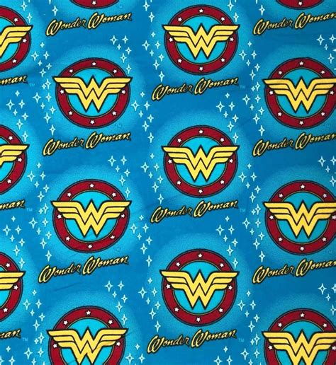 Wonder Woman Fabric 100% Cotton Flannel Fat Quarter DC | Etsy