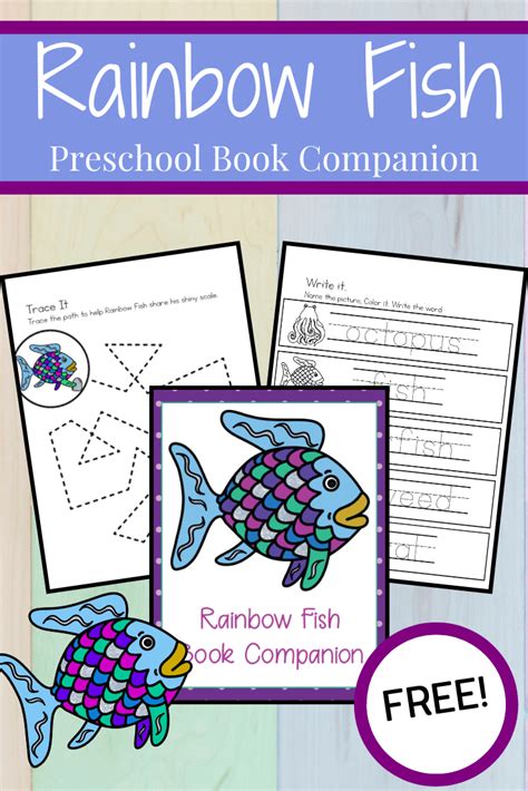 Rainbow Fish Book Printables for Preschoolers