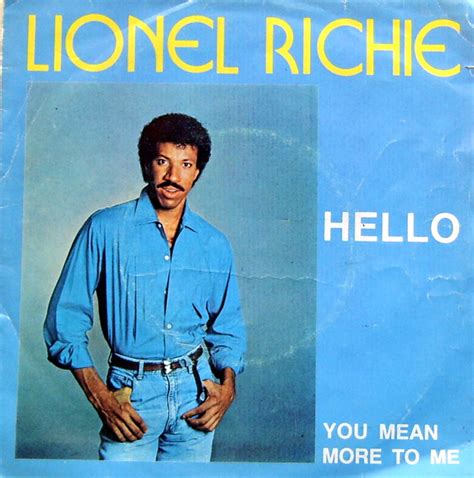 1984 Lionel Richie – Hello (US:#1 UK:#1) | Sessiondays