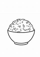Rice Bowl Color Page sketch template